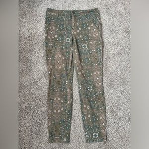 ANTHROPOLOGIE PRINTED PANTS SIZE 27